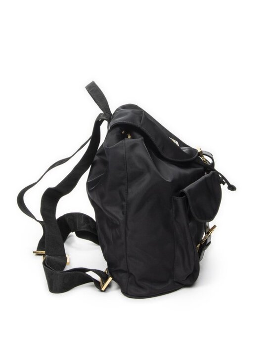 Fendi FF Logo Backpack Black Nylon Canvas main image 4
